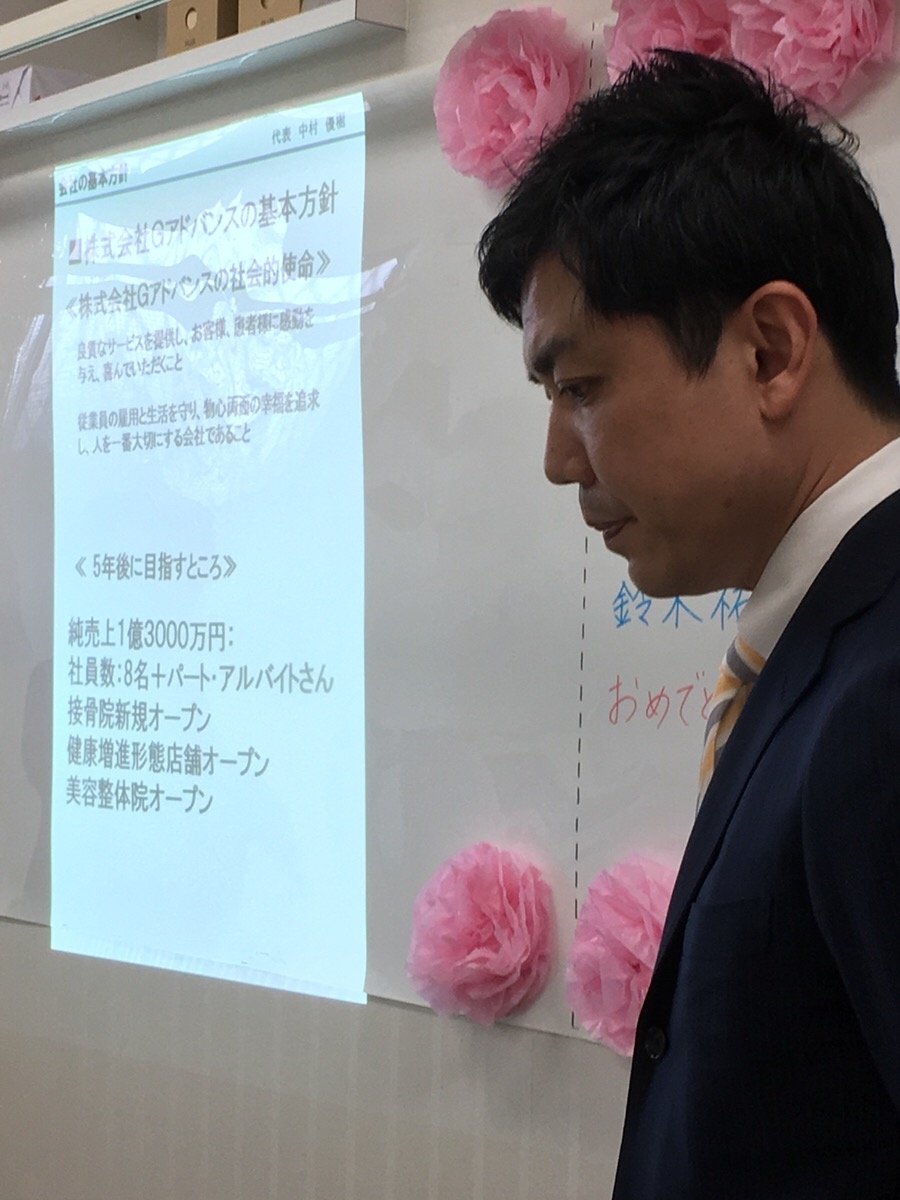 入社式3