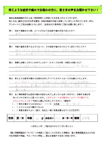 小野 陽平さん　男性　36歳　お住まい：羽村市　会社員